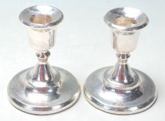 PAIR OF ANTIQUE SILVER HALLMARKED CANDLESTICKS
