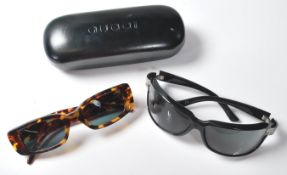 TWO PAIRS OF VINTAGE LADIES GUCCI SUNGLASSES