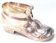 VINTAGE SILVER PLATED NOVELTY LEATHER BOOT SPOON WARMER