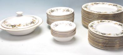 ROYAL DOULTON LARCHMONT PATTERN DINNER SERVICE TC1019