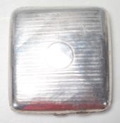 1916 SILVER BIRMINGHAM HALLMARKED CIGARETTE CASE