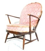 ERCOL CHAIR - LUCIAN ERCOLANI -1970’S DARK ELM EASY CHAIR