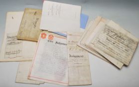 COLLECTION OF 19TH CENTURY VICTORIAN INDENTURES AND LEGAL EPHEMERA