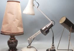 FOUR RETRO 1970’S DESK LIGHT - LAMPS