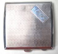 EARLY 20TH CENTURY 1930's ART DECO SILVER CIGARETTE CASE