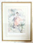 AFTER GORDON KING SIGNED PRINT OF A WATERCOLOUR