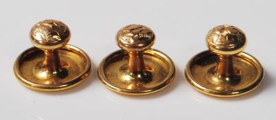 9CT GOLD COLLAR STUDS IN ORIGINAL BOX