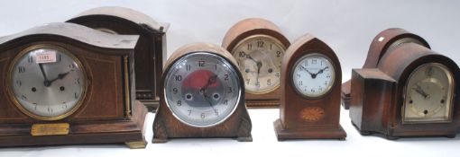 ART DECO MANTEL CLOCK ALONG WITH OTHER 1920'S EXAMPLES