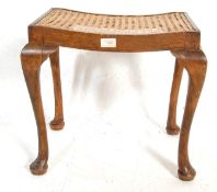 ANTIQUE 20TH CENTURY EDWARDIAN MAHOGANY FOOTSTOOL