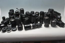 LARGE QUANTITY OF LENSES / VINTAGE CAMERA LENSES