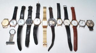 COLLECTION OF VINTAGE MID CENTURY GENTS WRIST WATCHES