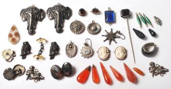 COLLECTION OF JEWELLERY FINIDNGS DATING FROM THE 19TH ENTURY ONWARDS