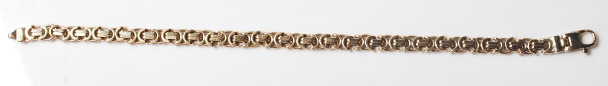 9CT GOLD FANCY LINK BRACELET