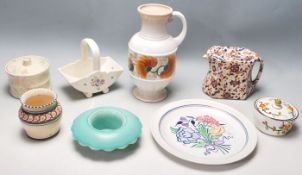 ASSORTED COLLECTION OF EARLY 20TH CENTURY CERAMIC ITEMS
