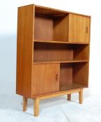 MID CENTURY DANISH INSPIRED BOOKCASE CABINET- TEAK WOOD