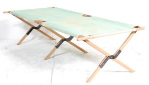 RETRO VINTAGE 20TH CENTURY MILITARY CAMPAIGN FOLDING BED