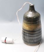 COLLECTION OF THREE RETRO LAMP / LIGHTS WITH GEOMETRIC PATTERN