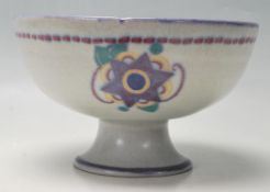 A POOLE POTTERY CARTER STABLER ADAMS CENTERPIECE BOWL.