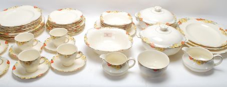 1930'S ART DECO ALFRED MEAKIN DINNER AND TEA SERVICE