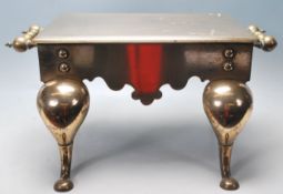 19TH CENTURY GEORGE III BRASS FOOTMAN STOOL