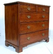 GEORGIAN ANTIQUE 19TH CENTURY MAHOGANY CHEST OF DRAWERS