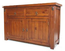 LATE 20TH CENTURY NEW ZEALAND RIMU SIDEBOARD CREDENZA