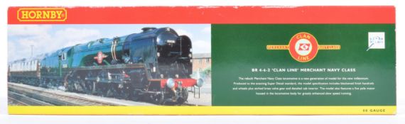 HORNBY 00 GAUGE R2169 ' CLAN LINE ' TRAIN SET LOCOMOTIVE