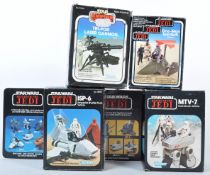 COLLECTION OF ORIGINAL VINTAGE STAR WARS MINIRIG ACTION PLAYSETS