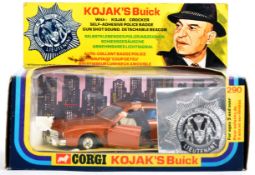 RARE CORGI TOYS 290 KOJAK'S BUICK WITH BADGE BOXED