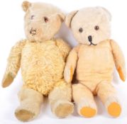 PAIR OF BRITISH ANTIQUE / VINTAGE TEDDY BEARS