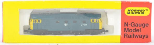 MINITRIX N GAUGE CLASS 27 DIESEL BLUE 27104 LOCO