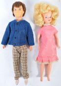 ORIGINAL VINTAGE 1960'S PEDIGREE SINDY AND PAUL DOLLS