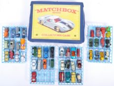 VINTAGE MATCHBOX LESNEY SERIES CASE AND DIECAST VEHICLES