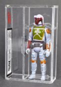 RARE UKG GRADED STAR WARS TRI-LOGO BOBA FETT ACTION FIGURE