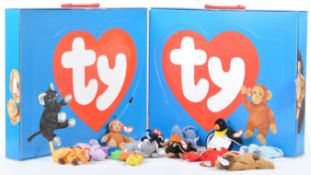 MCDONALDS TEENIE BEANIE BABIES 1999 CASED SET OF TWELVE ANIMALS