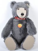 ORIGINAL STEIFF MADE GREY ' WATCH TEDDY ' TEDDY BEAR