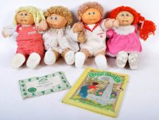 COLLECTION OF X4 ORIGINAL 1980'S CABBAGE PATCH KIDS DOLLS