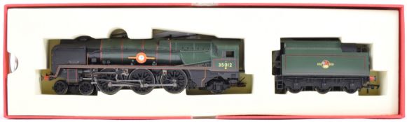 HORNBY 00 GAUGE R1038 ' UNITED STATES LINES ' TRAIN SET LOCOMOTIVE