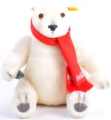 ORIGINAL STEIFF MADE COCA COLA POLAR BEAR TEDDY BEAR
