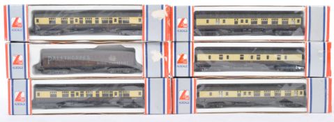 RAKE OF LIMA MODELS N GAUGE BOXED COACHES