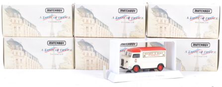 COMPLETE SET OF X6 MATCHBOX ' A TASTE OF FRANCE ' DIECAST MODELS