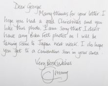 STAR WARS - JEREMY BULLOCH - BOBA FETT - AUTOGRAPHED LETTER