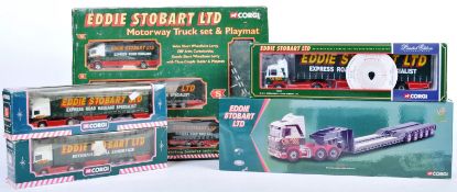 COLLECTION OF CORGI EDDIE STOBART DIECAST MODEL TR