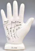 VINTAGE STYLE PHRENOLOGY PALMISTRY CERAMIC HAND