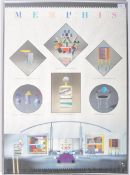 MEMPHIS DESIGN RETRO FRAMED AND GLAZED EXHIBITION