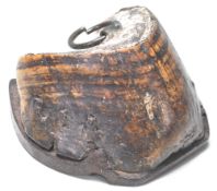 ANTIQUE HORSES HOOF AND HORSESHOE