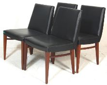RETRO EASY CHAIRS WITH BLACK VINYL