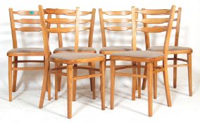SET OF SIX VINTAGE KITCHEN DINING CHAIRS.