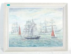 A late 20th Century oil on canvas painting of the