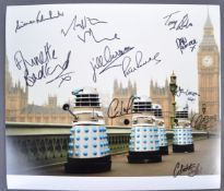 DOCTOR WHO - LARGE MULTI-SIGNED 12X14